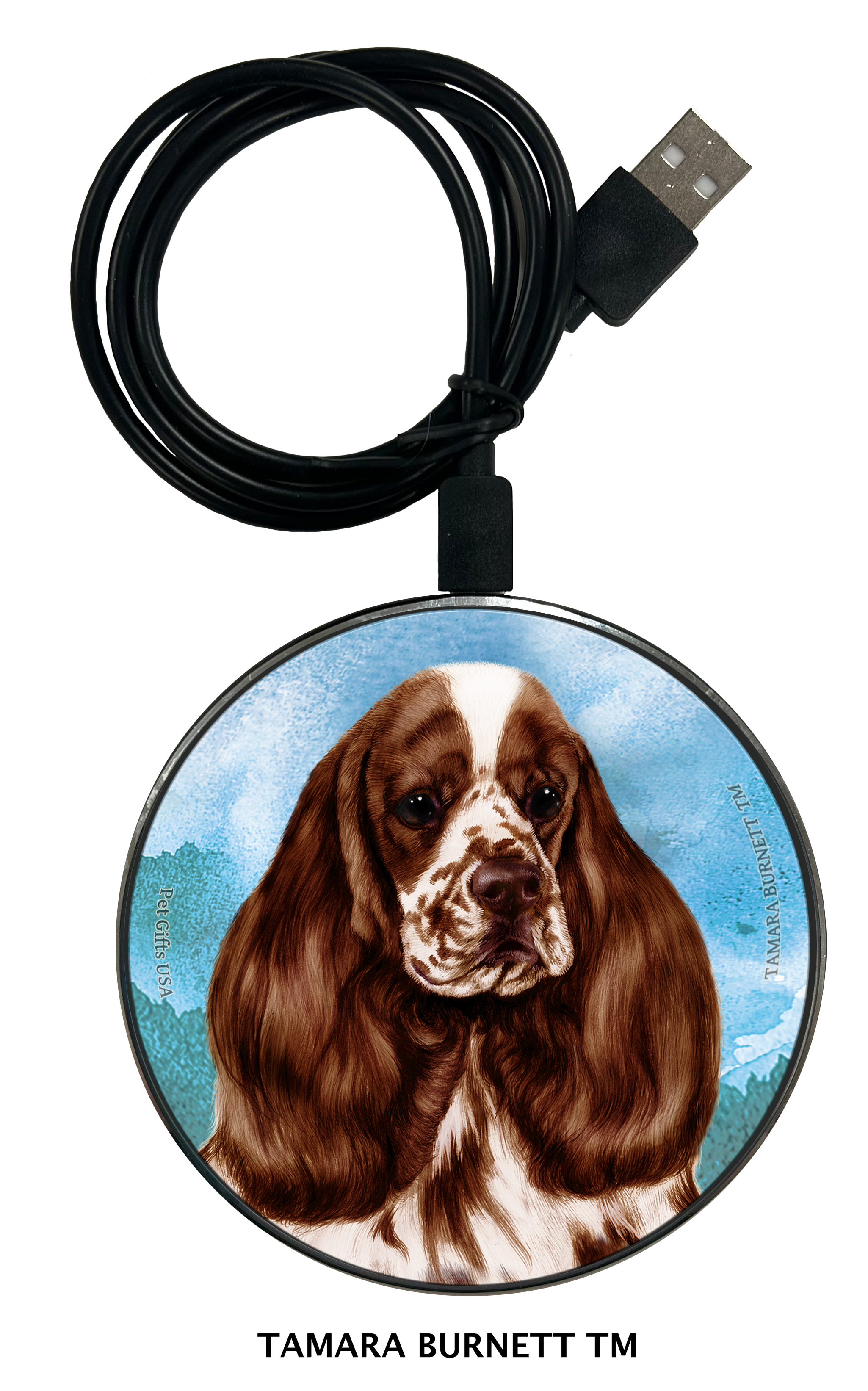Cocker Spaniel Chocolate Parti - Zoomies Phone Charger image